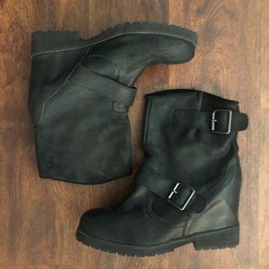 Black ALDO Wedge Boots